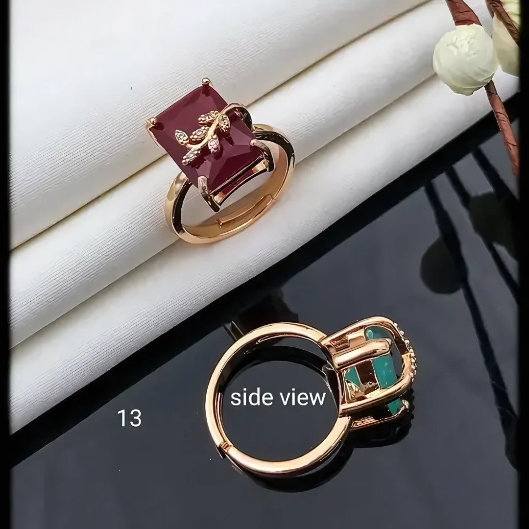 Adjustable Fancy Large Diamond Ring for Everyday Wear