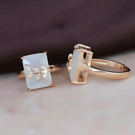 Adjustable Fancy Large Diamond Ring for Everyday Wear
